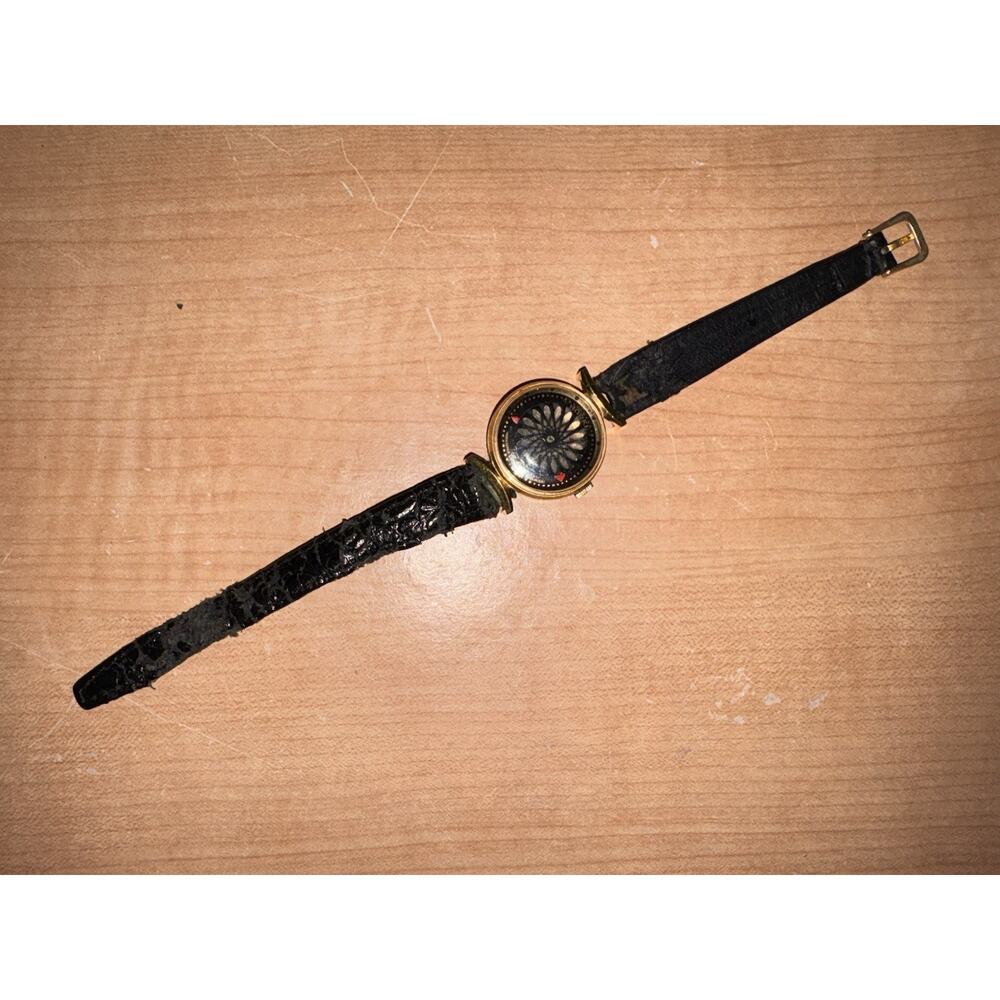 Vintage Ladies Ernest Borel Kaleidoscope Cocktail Swiss Watch Skeleton Back